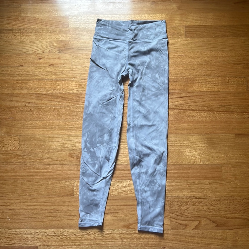 Lazuli label tie dye leggings white